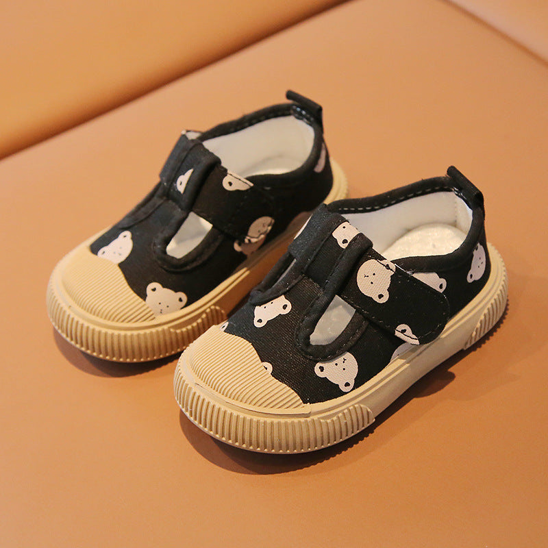 Baby Bear Solid Anti Slip Sneaker Kasut Raya Baby Boy