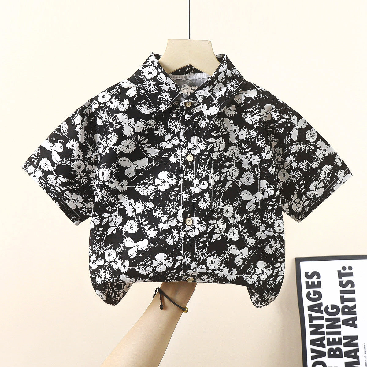 Boy Stylish Short Sleeve Collar Shirt Kemeja Baby Boy