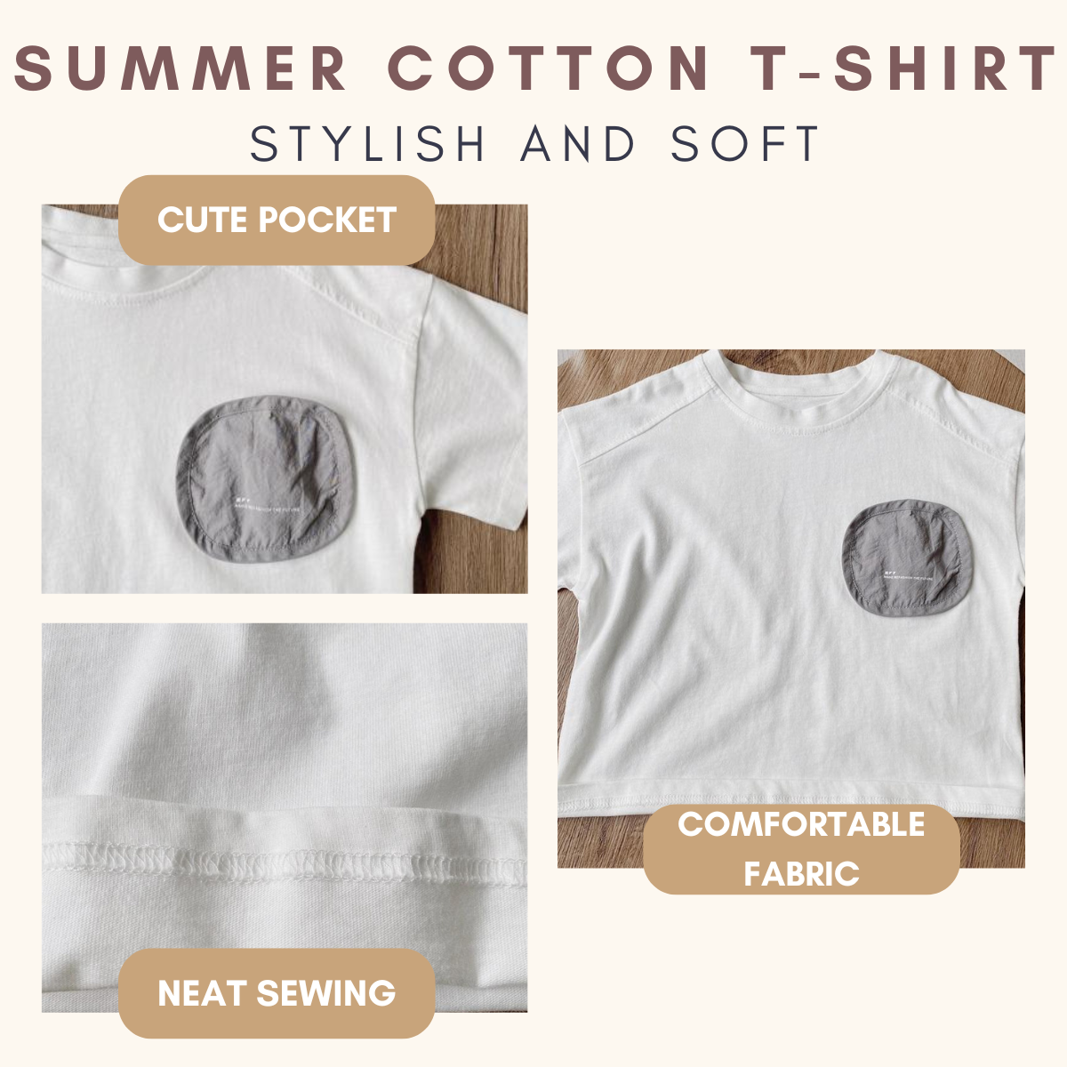 Tee Basics Summer Boy Cotton Tshirt Baju Budak Lelaki