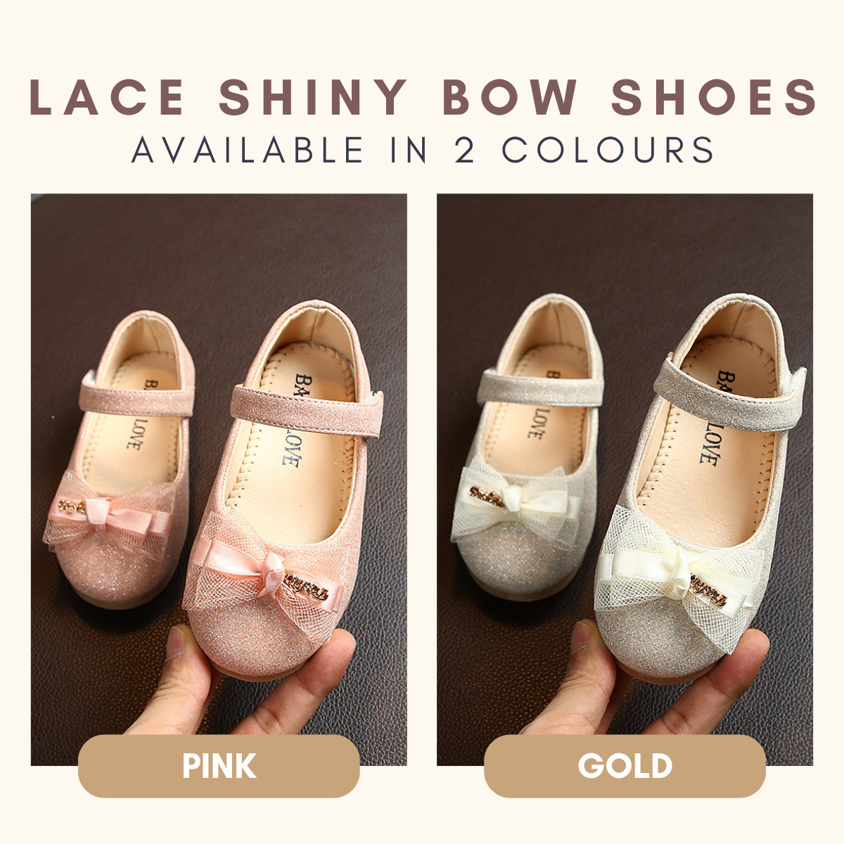 Mini BowBelle Princess Shoes Kasut Raya Budak Perempuan