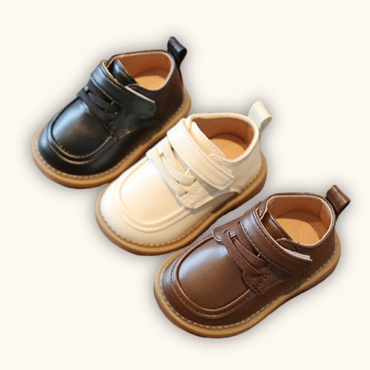 Tiny Oxford Soft PU Leather Shoes Kasut Raya Budak Lelaki