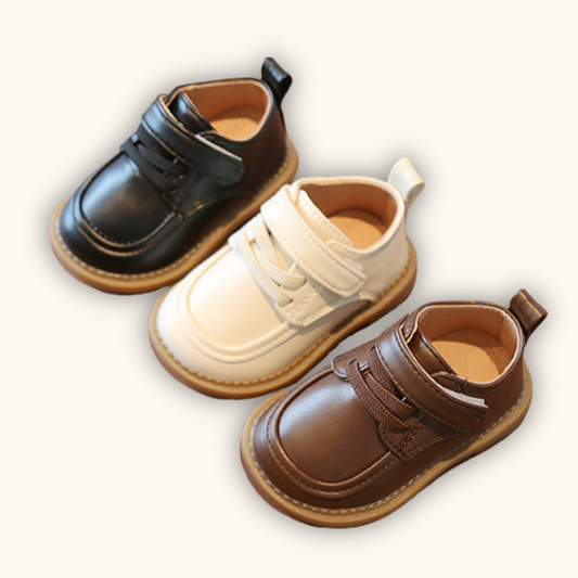 Tiny Oxford Soft PU Leather Shoes Kasut Raya Budak Lelaki