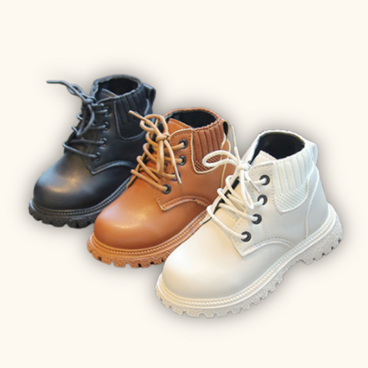 Niko Leather Boots Kasut Budak Unisex Boy Kids Boots Girl
