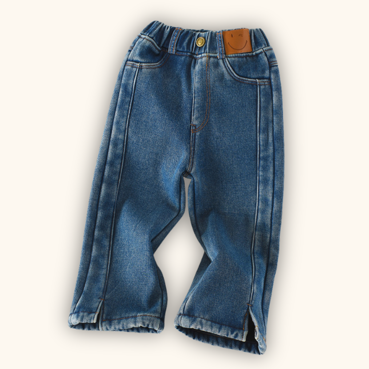 Easygo Girl Stylish Straight Wide Jeans Seluar Jeans Budak