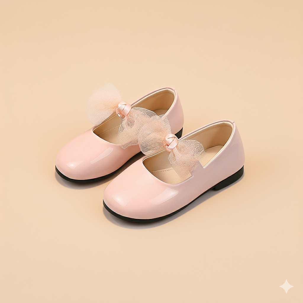 Jelly Bow Steps Shoes Kasut Budak Perempuan