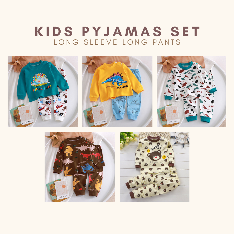 Leo Lullaby Pyjamas Set Baju Tidur Budak LelakiKids Pyjama