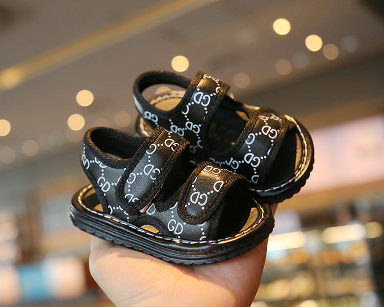 PeepToe Baby Sandal with Sound Kasut Raya Baby Boy Bunyi