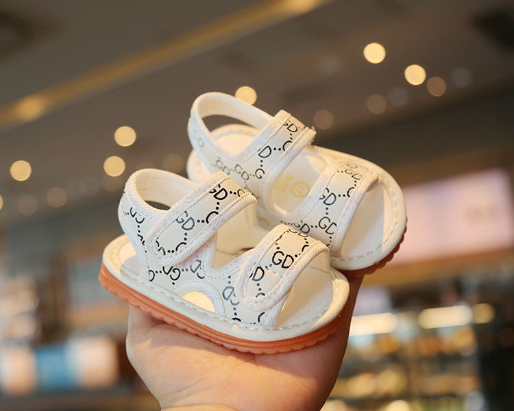 PeepToe Baby Sandal with Sound Kasut Raya Baby Boy Bunyi
