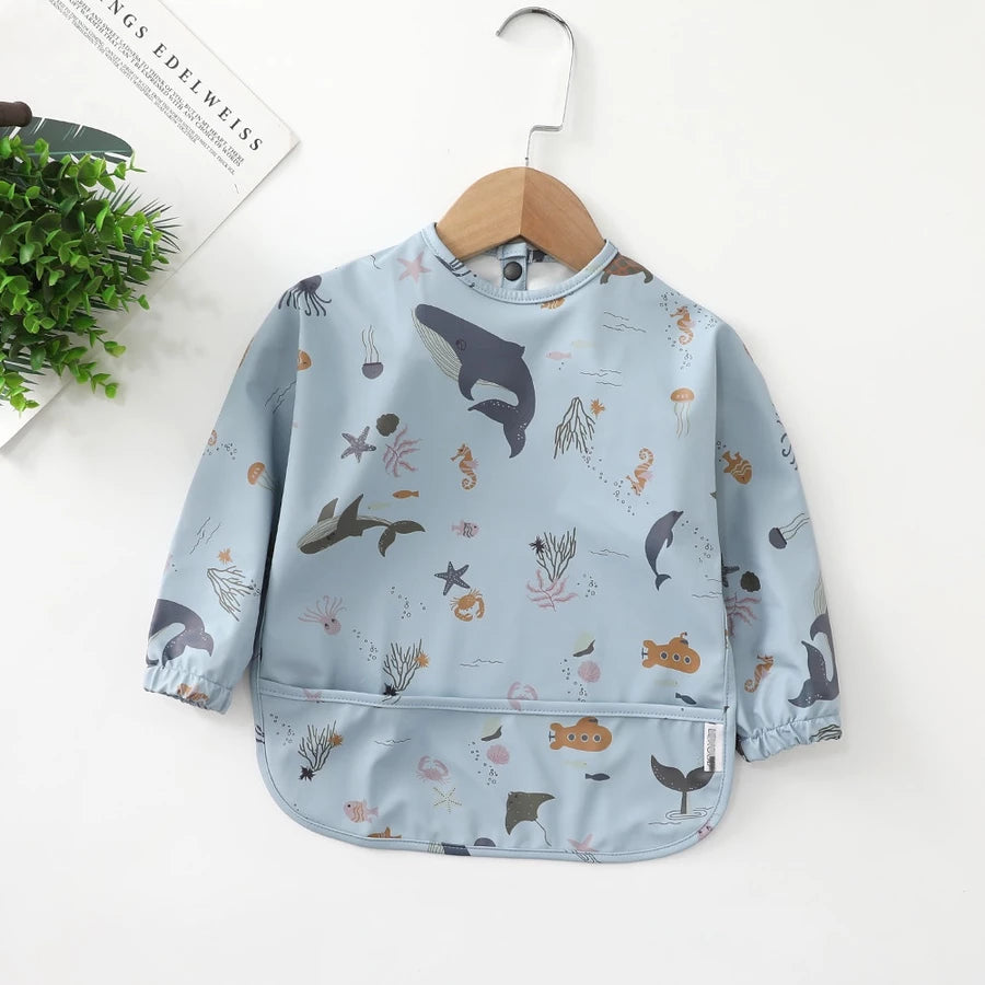 Premium Bib Long Sleeve Baby Feeding Bib