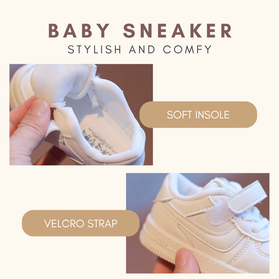 Kids Sneaker Sport Shoe Kasut Raya Baby Boy Kasut Baby Girl
