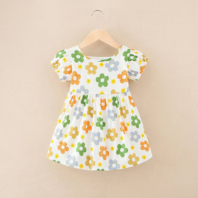 FloraTwirl Dress with U Back Baby Dress Girl Dress Baby