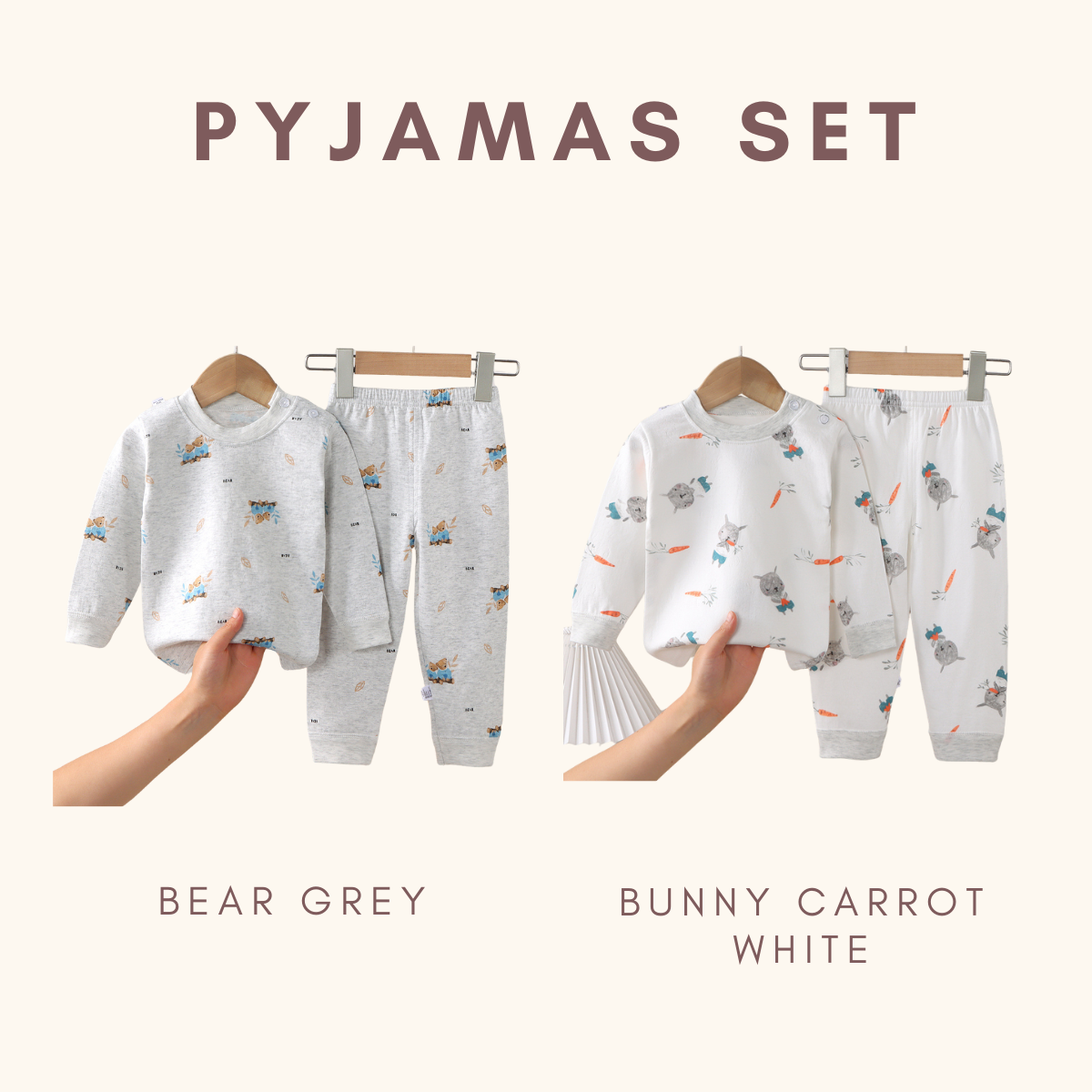 Dreamie Comfy Pyjamas Set Baju Tidur Budak Kids Pyjamas