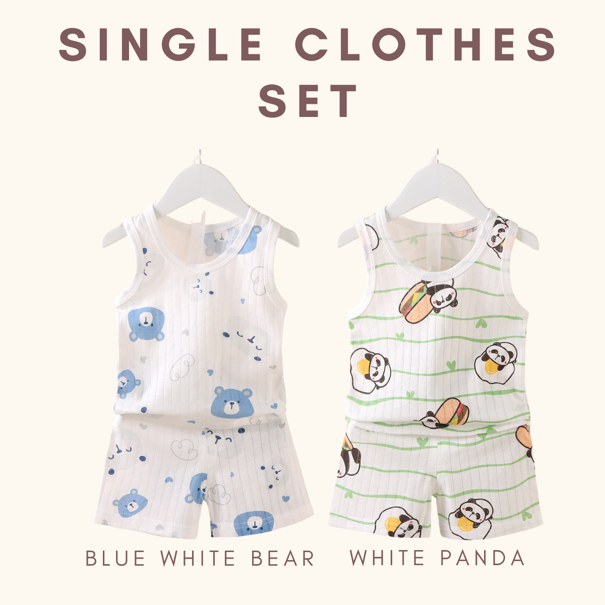 Sunny Singlet Clothes Set Baby Clothes Kids Baju Budak