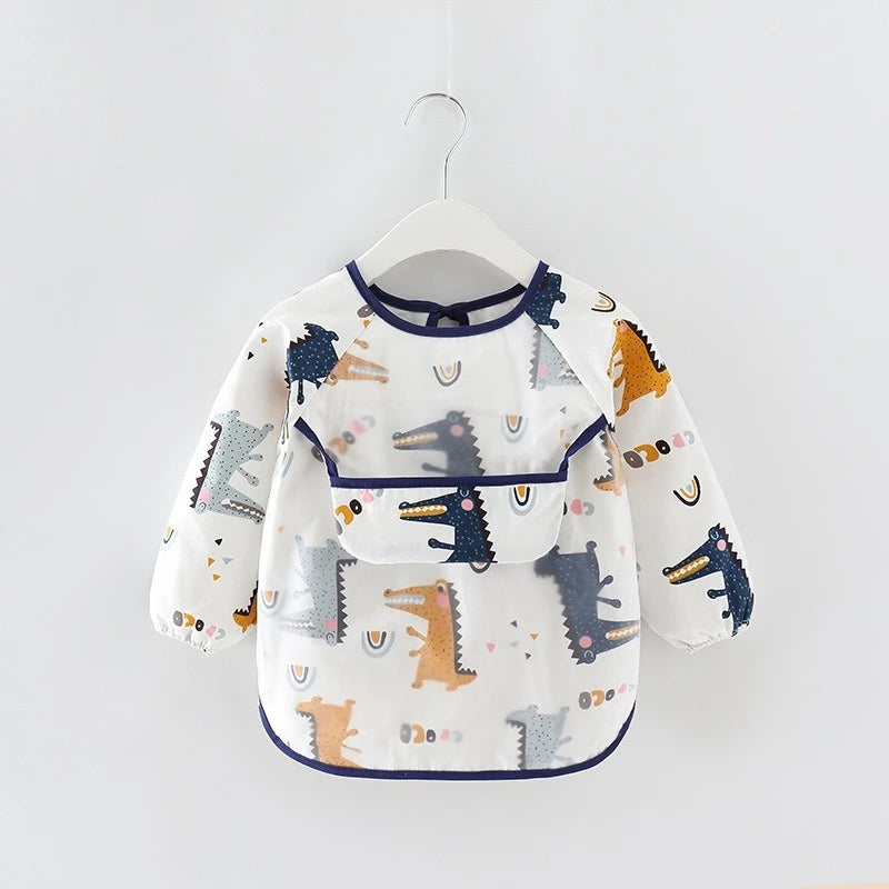 CoolBeep Baby Feeding Bib Shorts Sleeve Baby Bibs