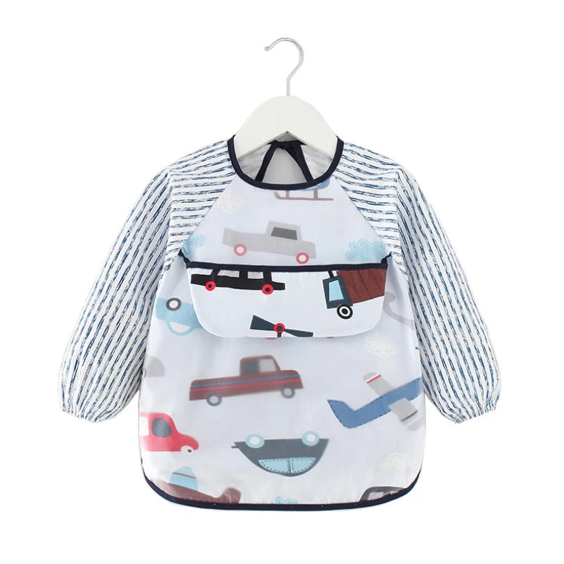 CoolBeep Baby Feeding Bib Shorts Sleeve Baby Bibs