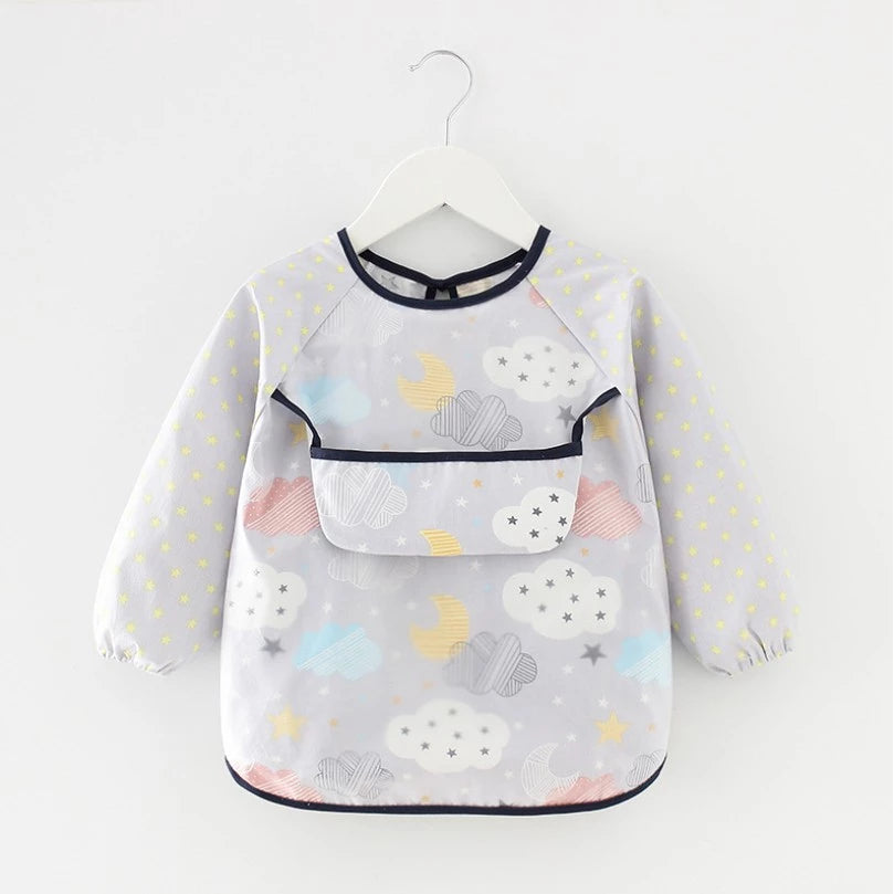 CoolBeep Baby Feeding Bib Shorts Sleeve Baby Bibs