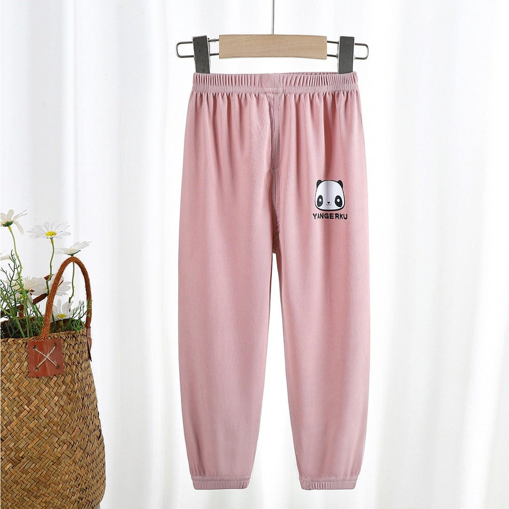 Coconana 9mths-5yrs Seluar Raya Budak Lelaki Seluar Perempuan Panjang Kain Jersey Kids Long Pants Anti Mosquito Pants