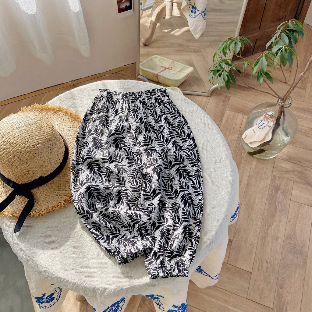 Seluar Panjang Budak 1-6Y Kids Long Pants Thai Bunga Batik Soft Cotton Breathable Seluar Baby Girl Seluar Anak Perempuan