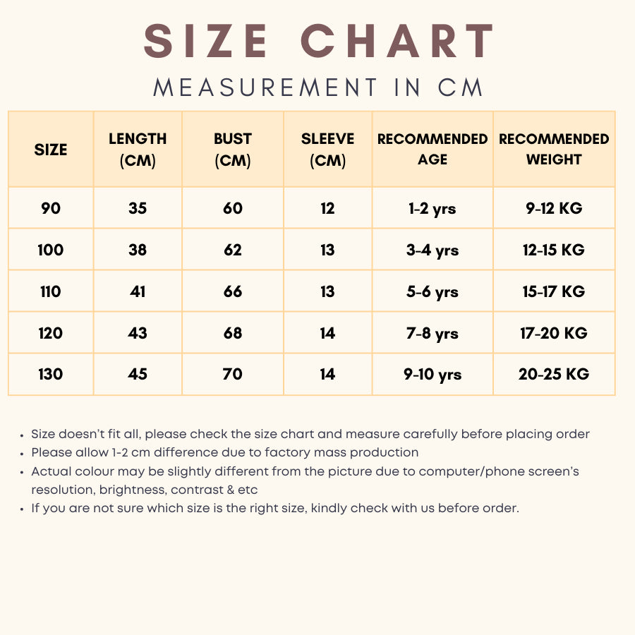 Lace Sleeve Plain Blouse Baju Budak Perempuan Kids Girl