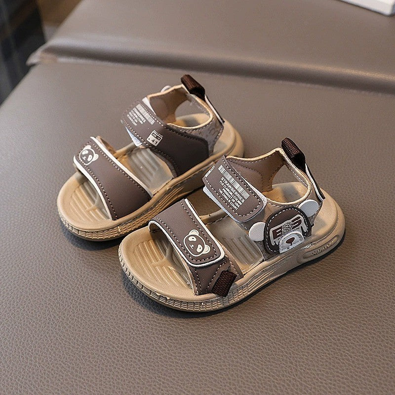 Kasut Baby Boy 6M-3Y Kids Shoes Baby Sandal Budak Lelaki Soft Sole Anti Slip Slipper Anak Selipar