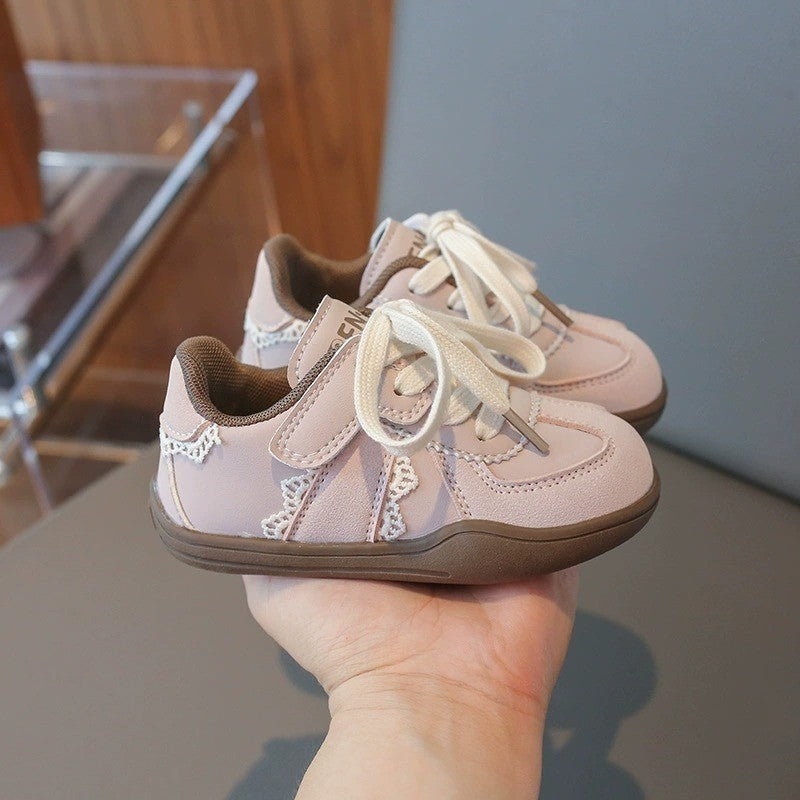 Kasut Sneakers Budak Baby Shoes 6M-3Y Anti Slip Soft Sole Velcro Girl Boy Toddler Jalan Anak Raya