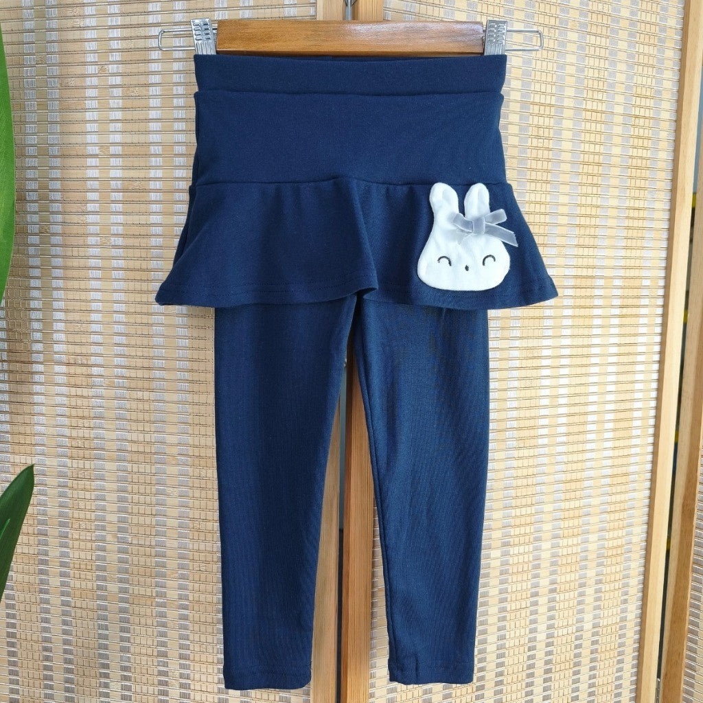 Kids Girl Skirt Legging 1-7Y Seluar Budak Perempuan Legging Bunny Tutu Pants Skirt Cotton Toddler Jalan Baju Raya Anak