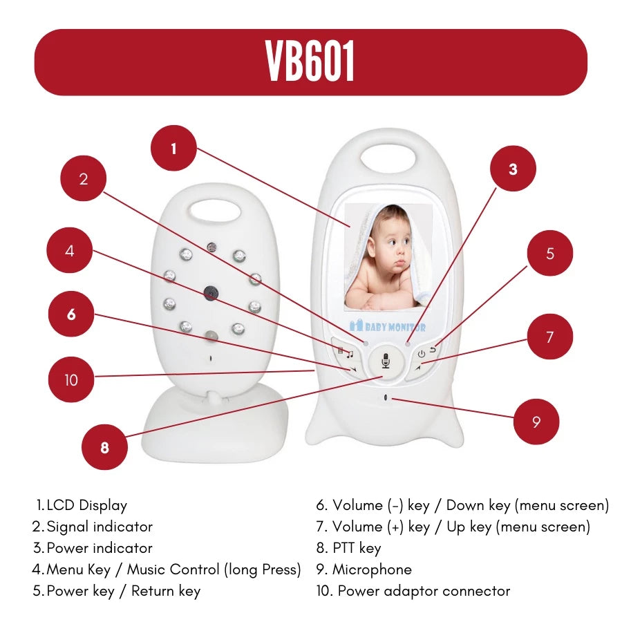 Baby Monitor Wireless Video VB601 VB603 VB605