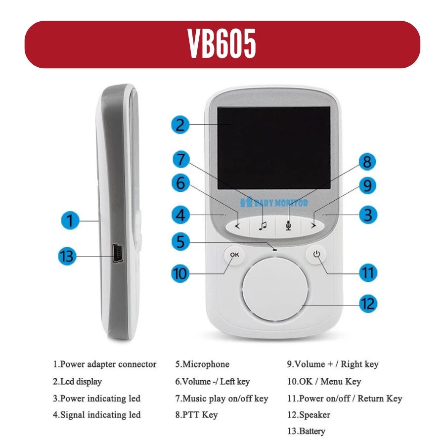 Baby Monitor Wireless Video VB601 VB603 VB605