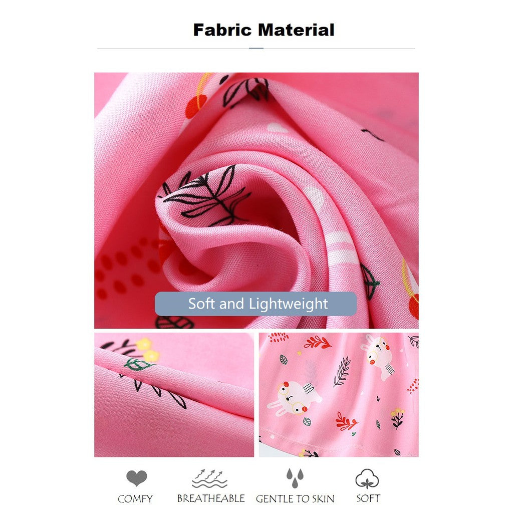 Coconana 1-6 yrs old Baju Raya Baby Girl Dress Sleeveless Cotton Silk Cute Cartoon Princess Dresses Perempuan