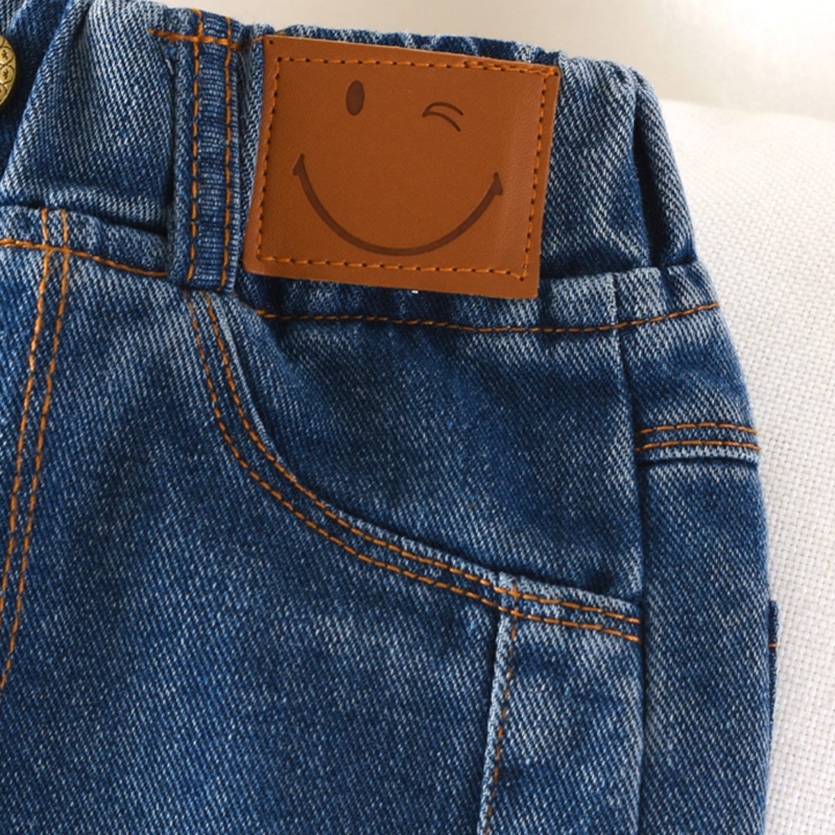 Easygo Girl Stylish Straight Wide Jeans Seluar Jeans Budak