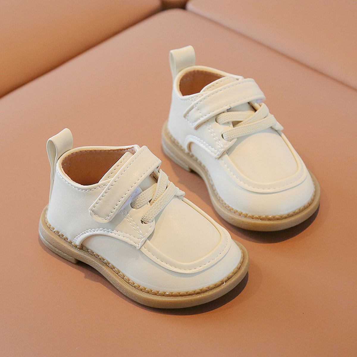 Tiny Oxford Soft PU Leather Shoes Kasut Raya Budak Lelaki