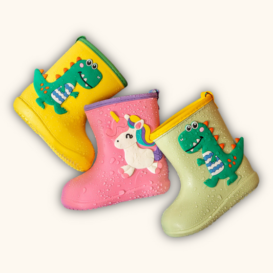 Cheerful Mario Kids Rain Boots Kasut Raya Boot Budak