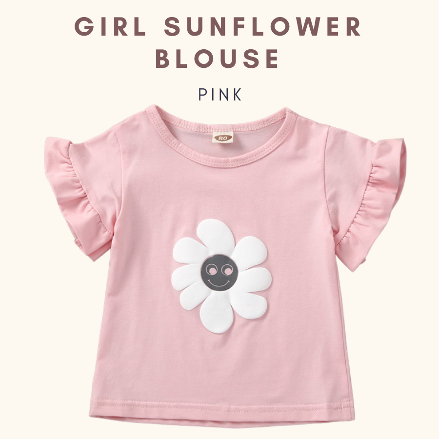 Sunflower Kids Girl Tshirt Tshirt Baby Girl Perempuan