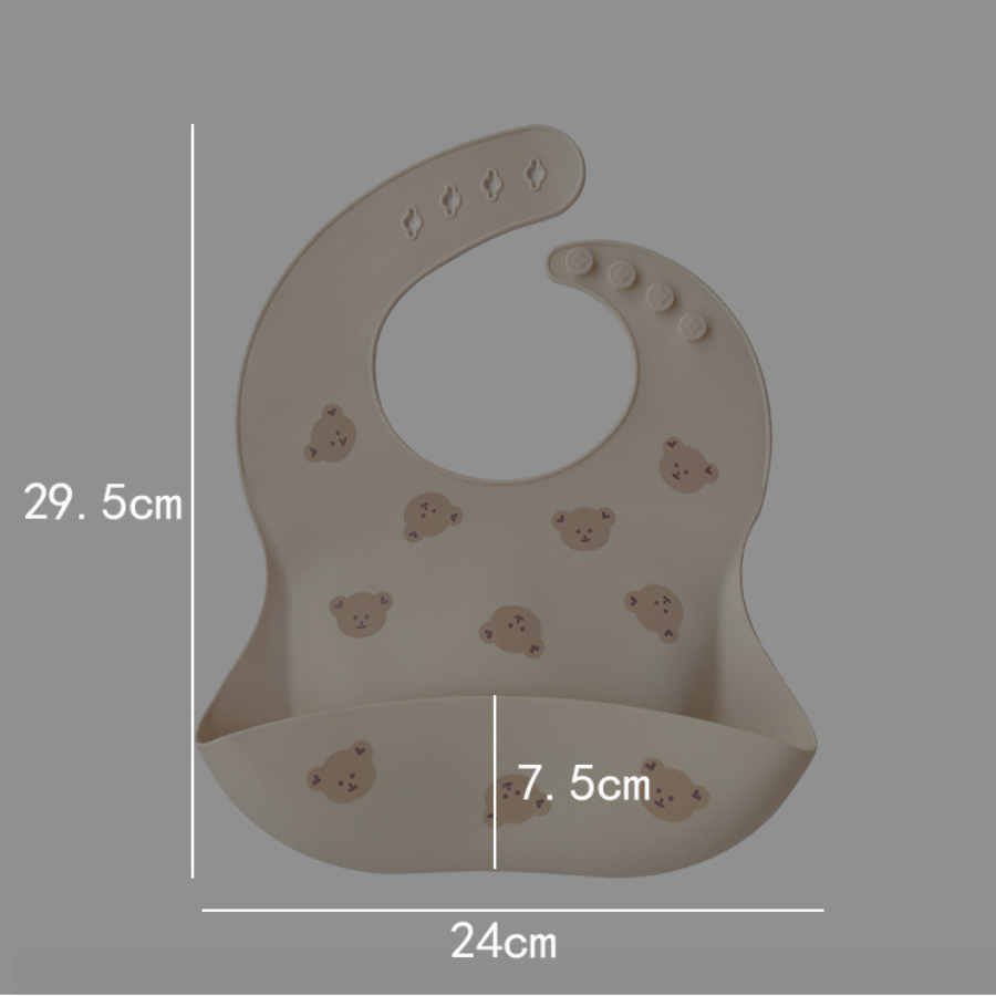 Ins Premium Silicone Bib Baby Bib Premium Soft Silicon