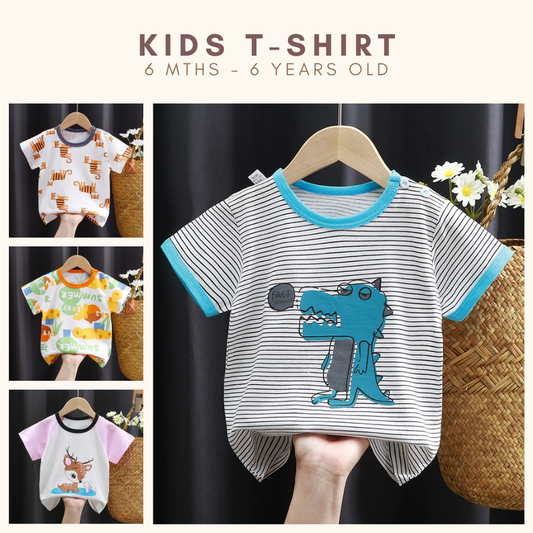 Coconana 6M-6YRS Baju Raya Budak Lelaki Tshirt Budak Kids Clothes Boy Clothes Boy Playset Girl Baju Budak Perempuan