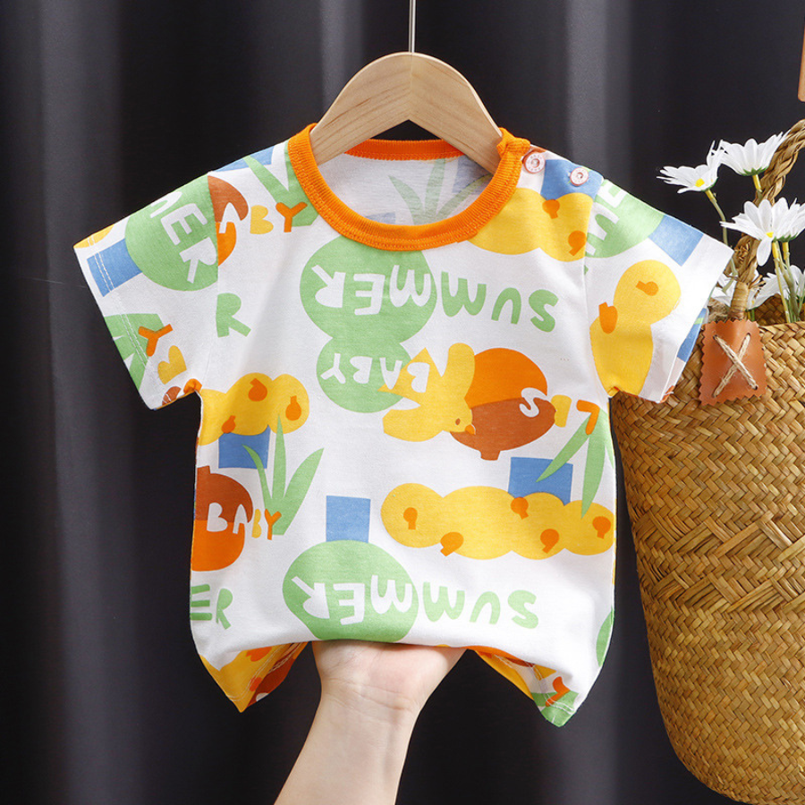 Coconana 6M-6YRS Baju Raya Budak Lelaki Tshirt Budak Kids Clothes Boy Clothes Boy Playset Girl Baju Budak Perempuan