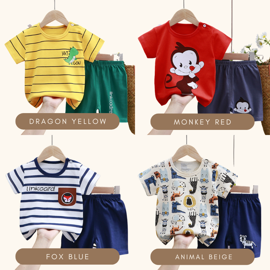 KickMax Clothes Set Baju Budak Lelaki