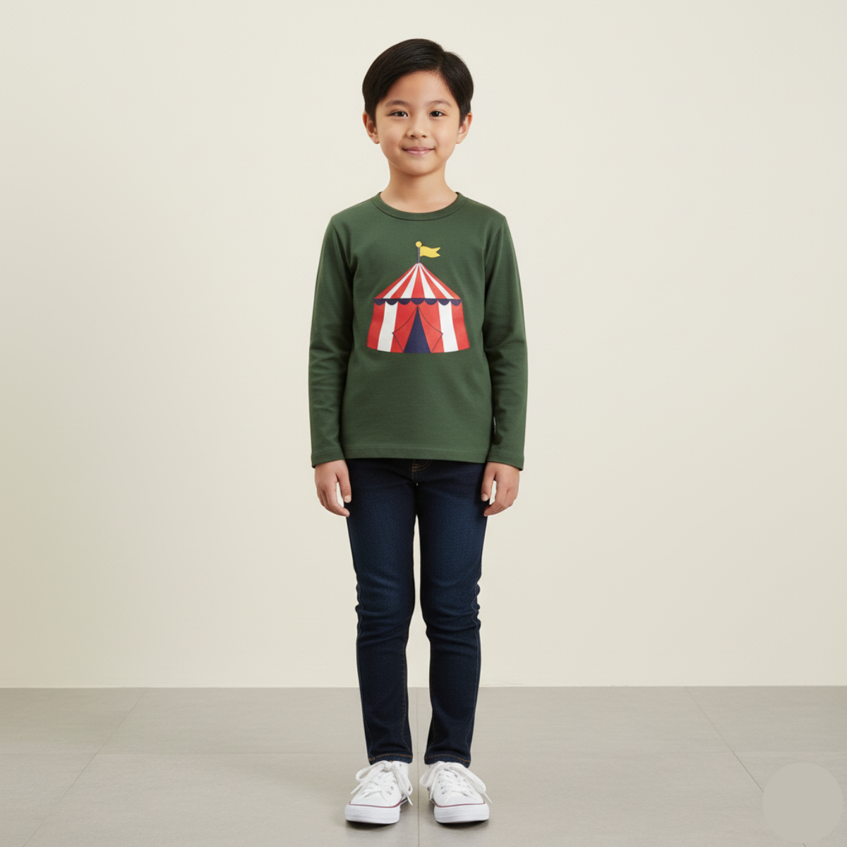 Casual Long Sleeve Shirt Long Sleeve Boy Kids Baju Raya