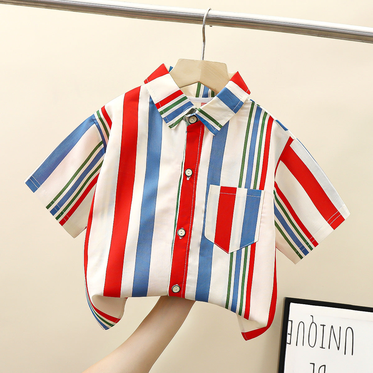 Boy Stylish Short Sleeve Collar Shirt Kemeja Baby Boy