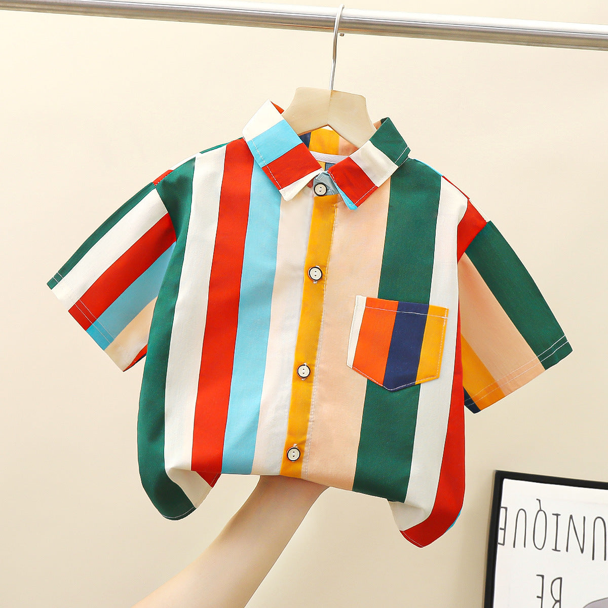 Boy Stylish Short Sleeve Collar Shirt Kemeja Baby Boy