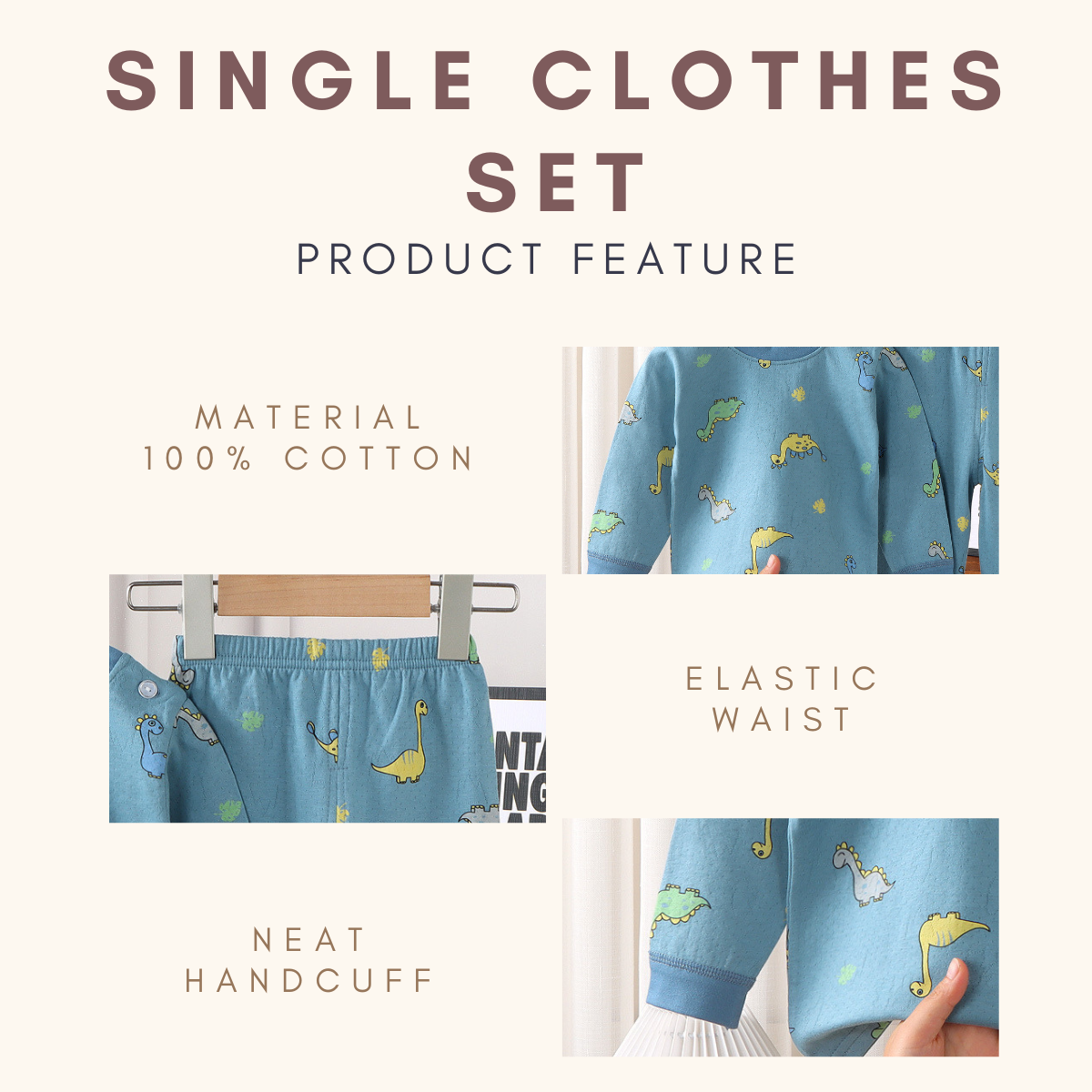 Dreamie Comfy Pyjamas Set Baju Tidur Budak Kids Pyjamas