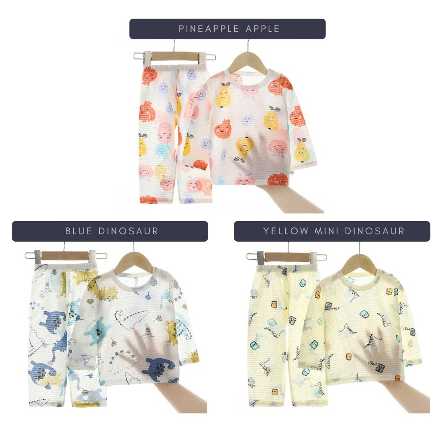 Coconana 1-5yrs Baju Tidur Budak Perempuan Pyjamas Kids Pajamas Kids Cotton Pyjamas Boy Baju Raya Tidur Budak Lelaki