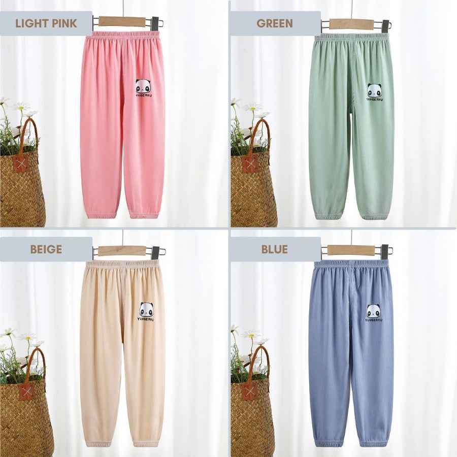 Coconana 9mths-5yrs Seluar Raya Budak Lelaki Seluar Perempuan Panjang Kain Jersey Kids Long Pants Anti Mosquito Pants