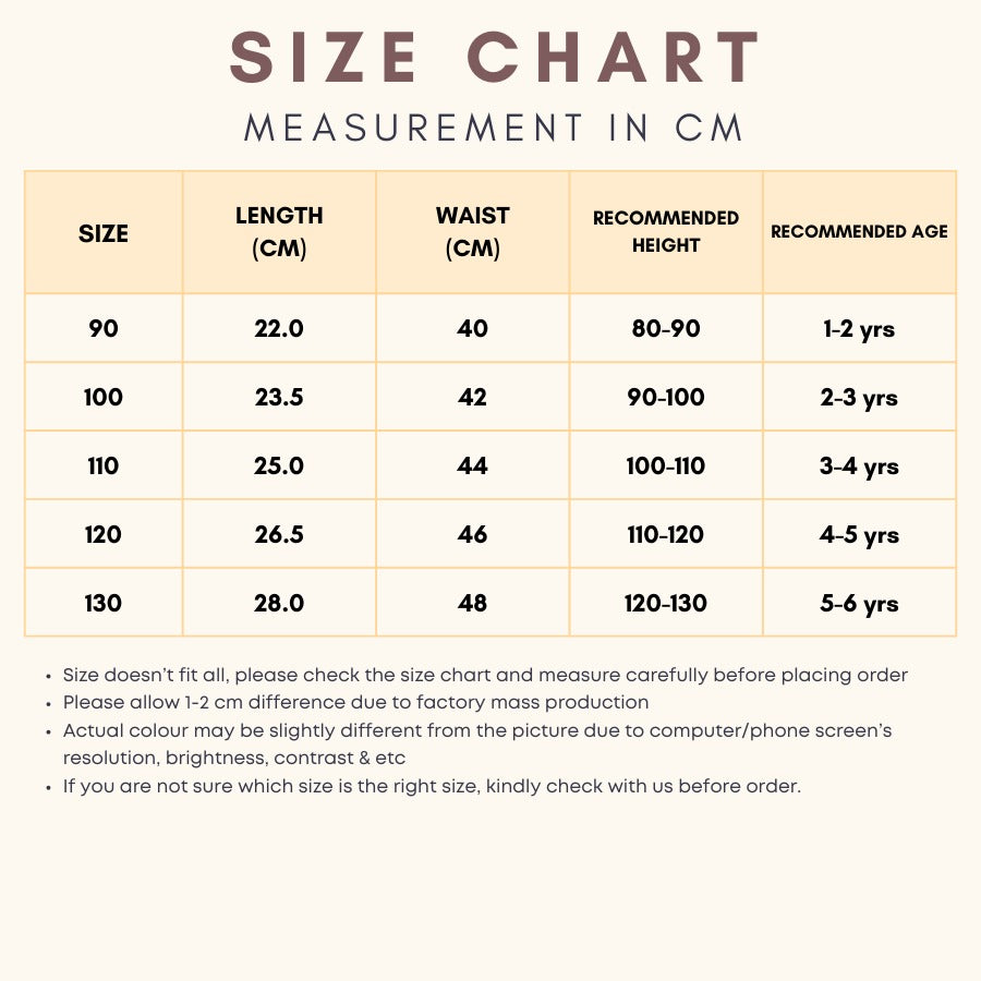 Kids Girl Skort Pants 1-6Y Floral Skort Seluar Budak Perempuan Soft Cotton Baju Baby Girl Kids Clothes Short Pants