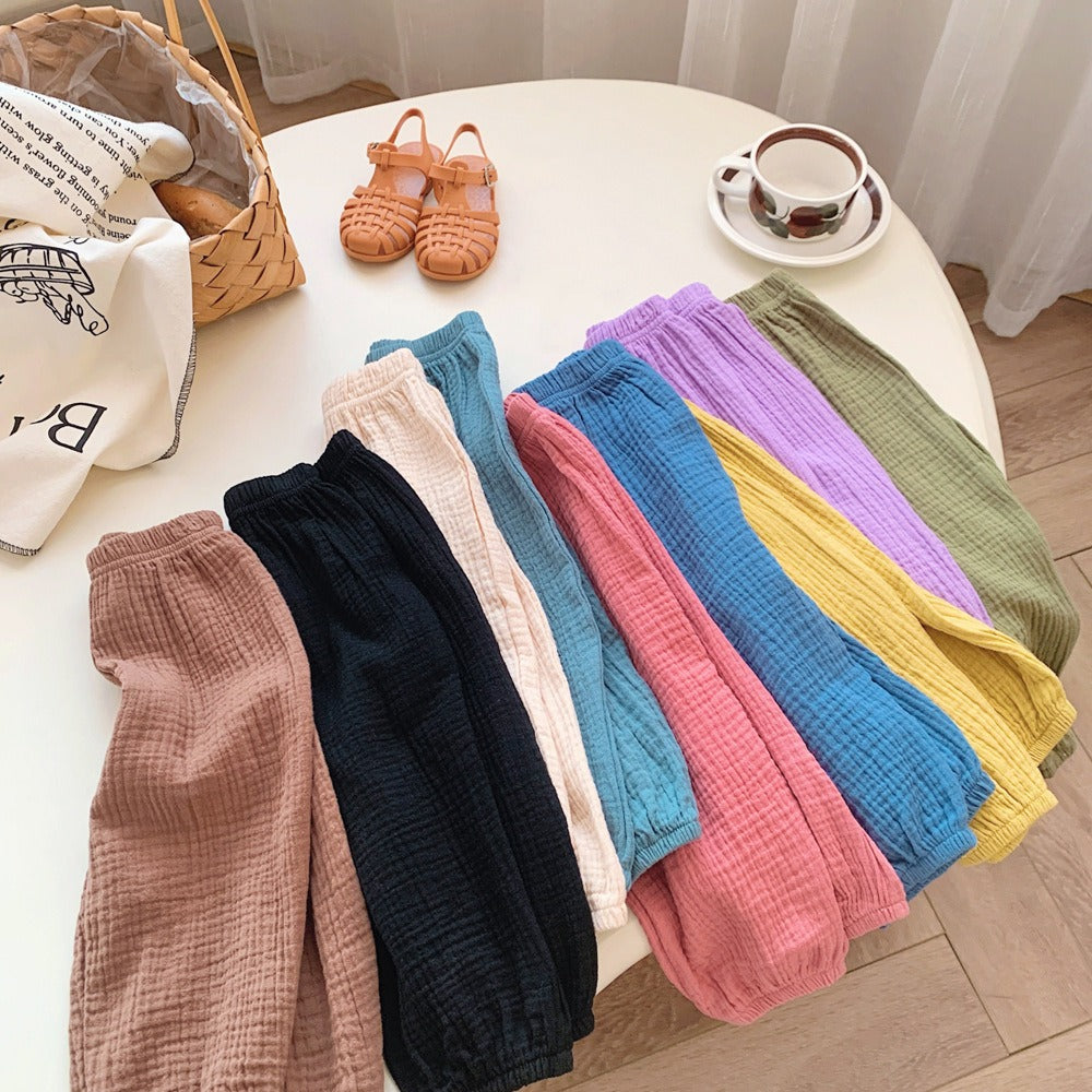 Seluar Budak Perempuan 1-6Y Kids Girl Harem Long Pants Soft Cotton Comfortable Toddle Pants Seluar Panjang Baby Girl