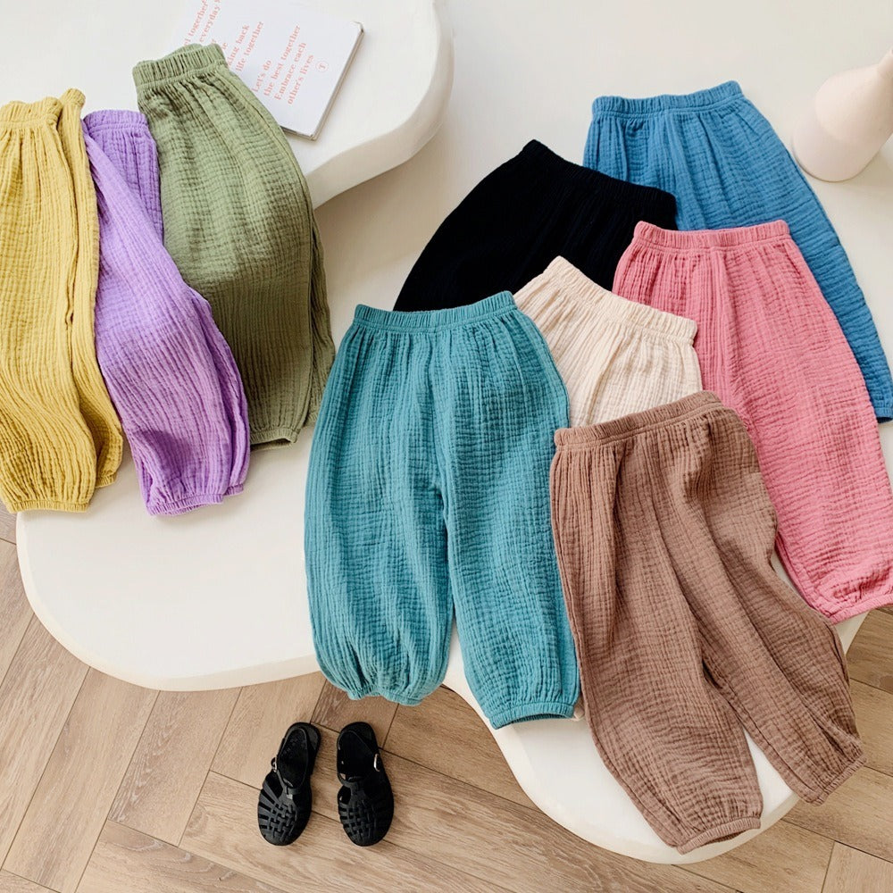 Seluar Budak Perempuan 1-6Y Kids Girl Harem Long Pants Soft Cotton Comfortable Toddle Pants Seluar Panjang Baby Girl