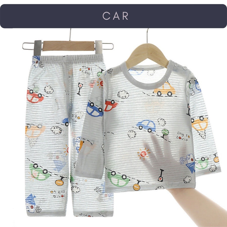 Coconana 1-5yrs Baju Tidur Budak Perempuan Pyjamas Kids Pajamas Kids Cotton Pyjamas Boy Baju Raya Tidur Budak Lelaki