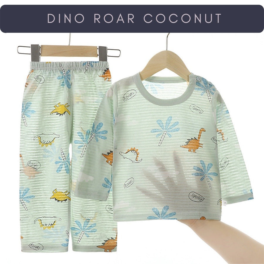 Coconana 1-5yrs Baju Tidur Budak Perempuan Pyjamas Kids Pajamas Kids Cotton Pyjamas Boy Baju Raya Tidur Budak Lelaki