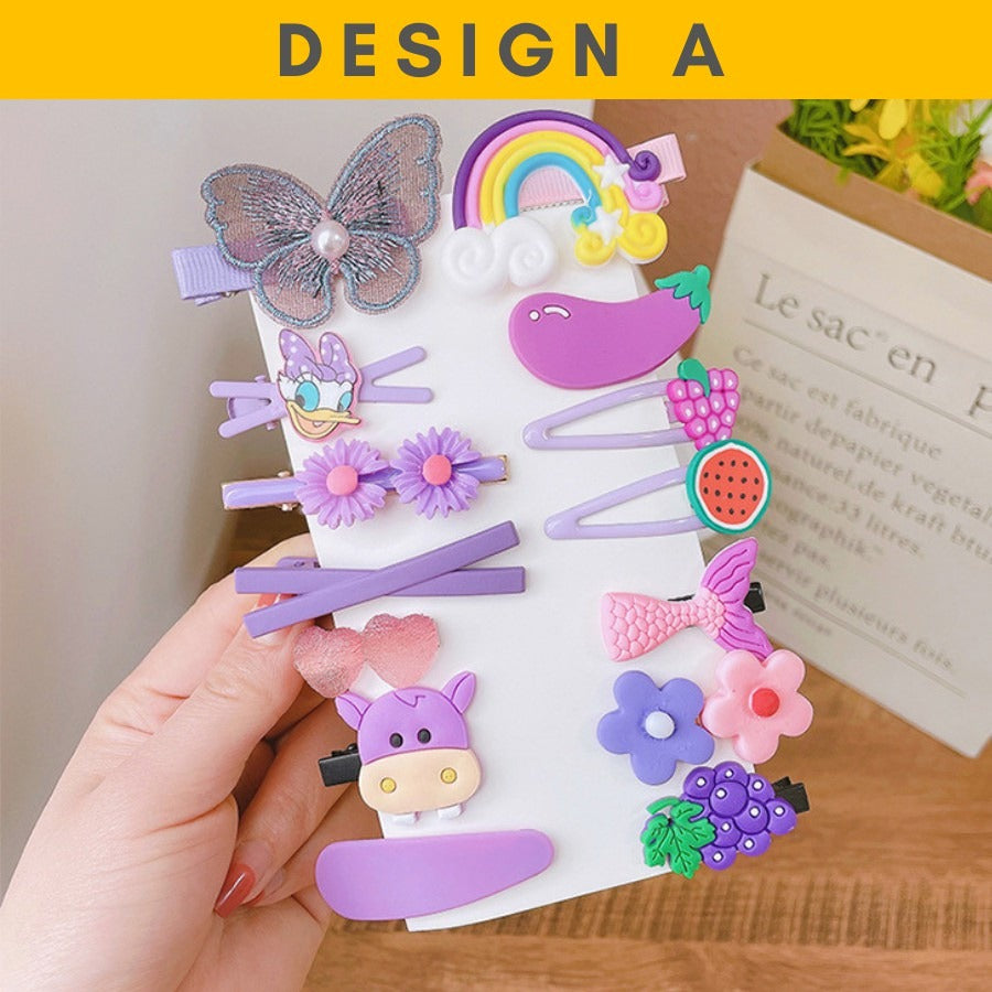 Coconana Hair Pin Kids Hair Clip Baby Girls Cute Rainbow Candy Fruits Hair Clip Kids Hairpin Budak Perempuan
