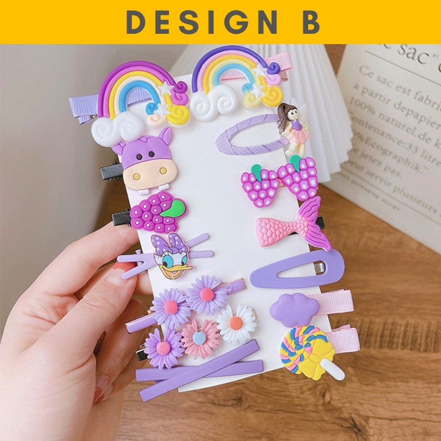 Coconana Hair Pin Kids Hair Clip Baby Girls Cute Rainbow Candy Fruits Hair Clip Kids Hairpin Budak Perempuan